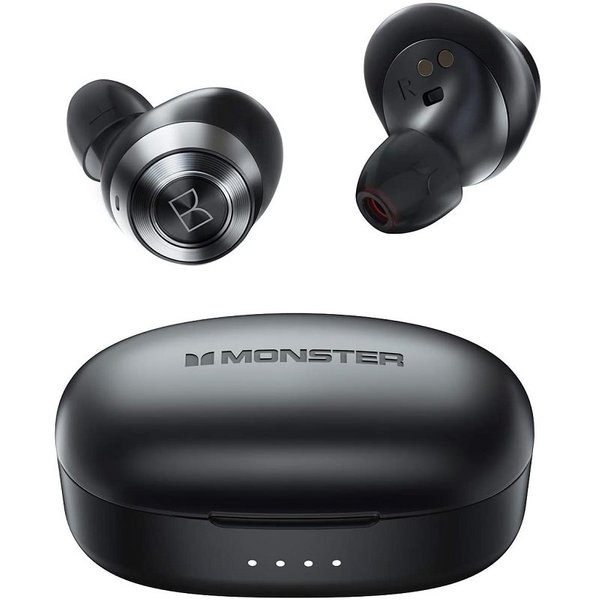 Monster Achieve 100 AirLinks True Wireless Bluetooth In-Ear Earphone with Mic - Black Monster Achieve 100 AirLinks True Wireless Bluetooth In-Ear Earphone with Mic - Black