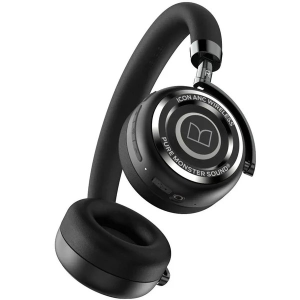 Monster ICON Wireless Bluetooth Active Noise-Cancelling Over-Ear Headphone with Mic