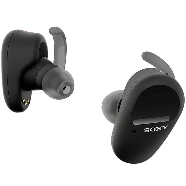 Sony WF-SP800N True Wireless Bluetooth Noise-Cancelling In-Ear Earphone with Mic - Black Sony WF-SP800N True Wireless Bluetooth Noise-Cancelling In-Ear Earphone with Mic - Black