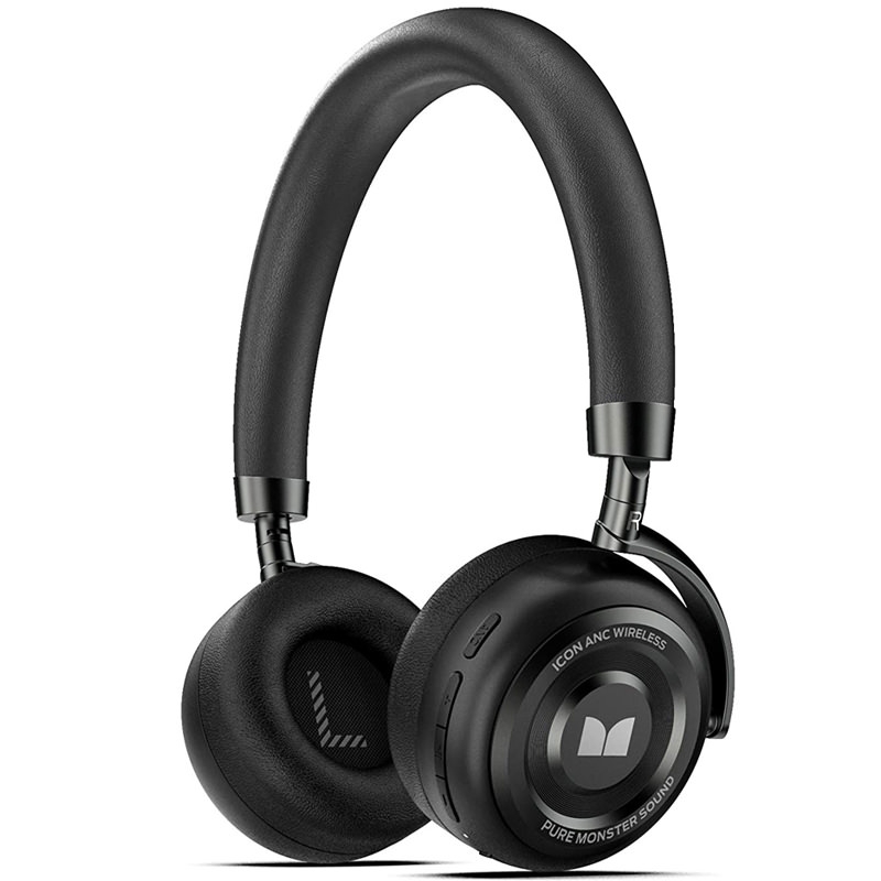Monster ICON Wireless Bluetooth Active Noise-Cancelling Over-Ear Headphone  with Mic