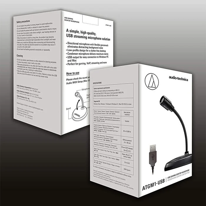 Audio-Technica ATGM1-USB Cardioid Condenser USB Microphone