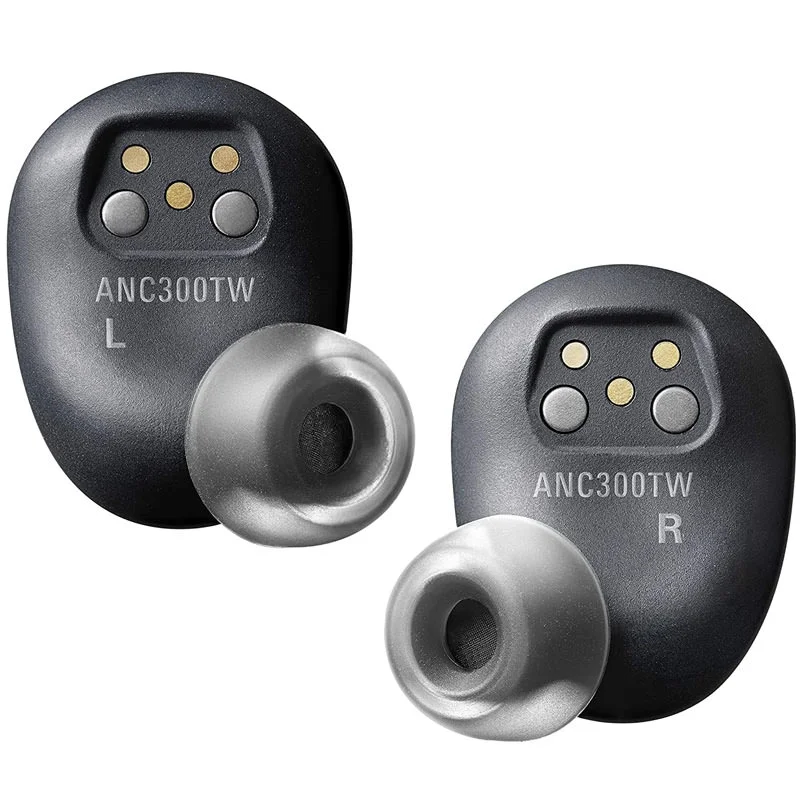 Audio-Technica ATH-ANC300TW QuietPoint® Wireless Bluetooth Active Noise-Cancelling In-Ear Earphone with Mic
