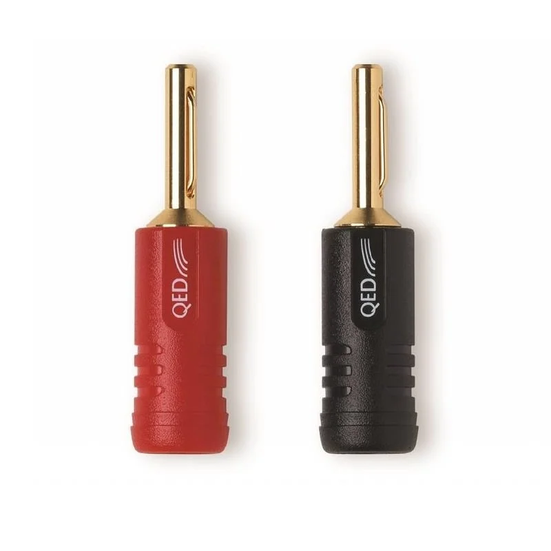 QED Airloc ABS 4mm Banana Plug (1 Pair) [Unterminated]