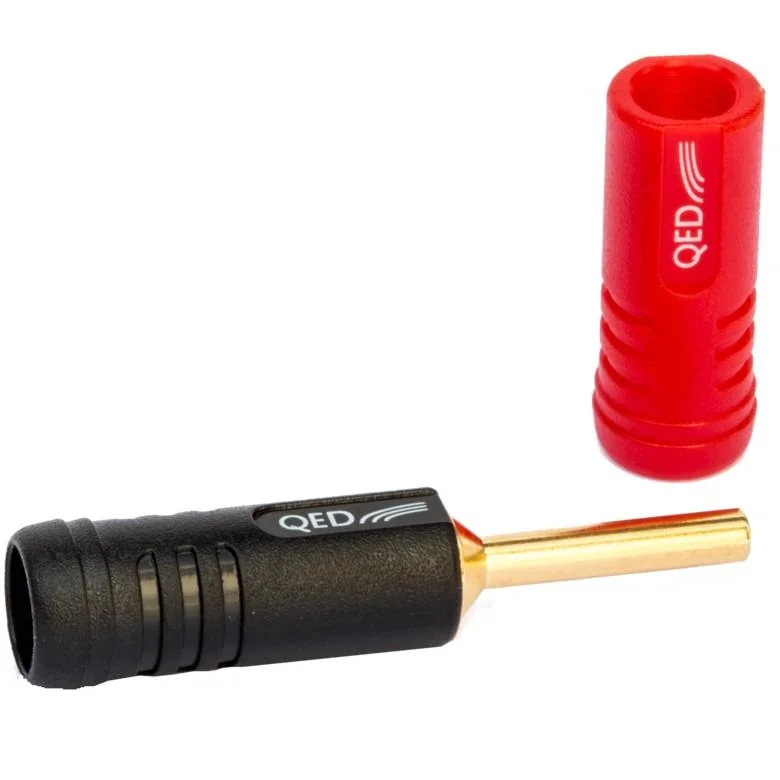 QED Airloc ABS 4mm Banana Plug (1 Pair) [Unterminated]
