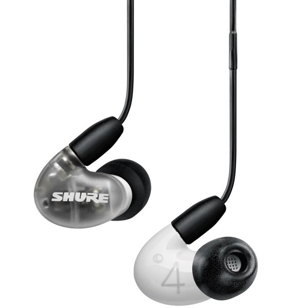Shure AONIC 4 2-Driver Hybrid In-Ear Earphone with Mic - White Shure AONIC 4 2-Driver Hybrid In-Ear Earphone with Mic - White