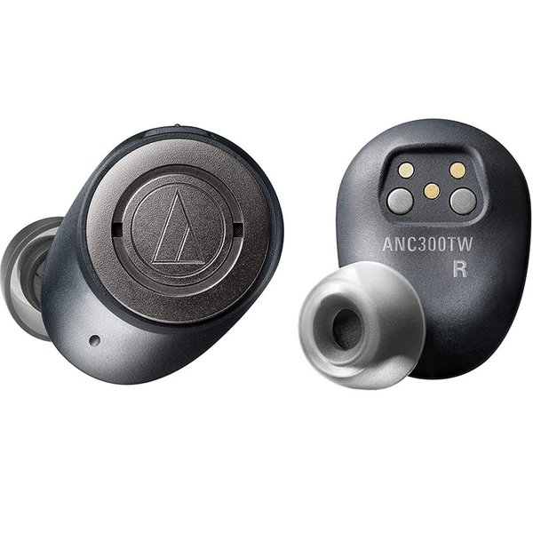 Audio-Technica ATH-ANC300TW QuietPoint® Wireless Bluetooth Active Noise-Cancelling In-Ear Earphone with Mic Audio-Technica ATH-ANC300TW QuietPoint® Wireless Bluetooth Active Noise-Cancelling In-Ear Earphone with Mic