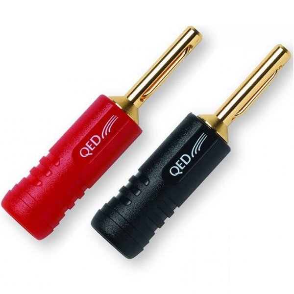 QED Airloc ABS 4mm Banana Plug (1 Pair) [Unterminated]