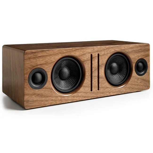 Audioengine B2 Wireless Bluetooth Desktop Speaker - Real Wood Veneer Walnut