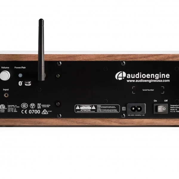 Audioengine B2 Wireless Bluetooth Desktop Speaker - Real Wood Veneer Walnut