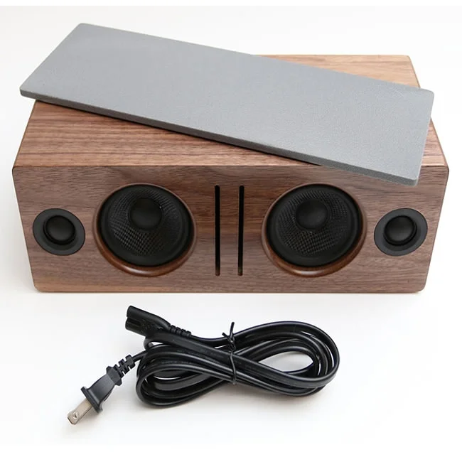 Audioengine B2 Wireless Bluetooth Desktop Speaker - Real Wood Veneer Walnut