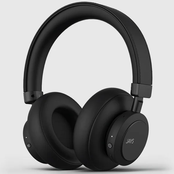 JAYS q-Seven Wireless Bluetooth Active Noise-Cancelling Over-Ear Headphone with Mic