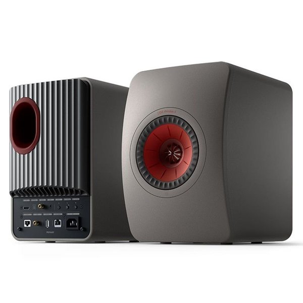 KEF LS50 Wireless II MQA Wireless Bluetooth/WiFi Network Desktop Bookshelf Speakers (with HDMI) - Titanium Grey KEF LS50 Wireless II MQA Wireless Bluetooth/WiFi Network Desktop Bookshelf Speakers (with HDMI) - Titanium Grey