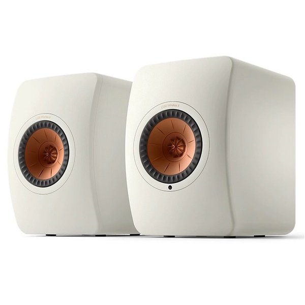 KEF LS50 Wireless II MQA Wireless Bluetooth/WiFi Network Desktop Bookshelf Speakers (with HDMI) - Mineral White KEF LS50 Wireless II MQA Wireless Bluetooth/WiFi Network Desktop Bookshelf Speakers (with HDMI) - Mineral White