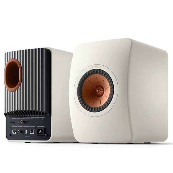 KEF LS50 Wireless II MQA Wireless Bluetooth/WiFi Network Desktop Bookshelf Speakers (with HDMI) - Mineral White KEF LS50 Wireless II MQA Wireless Bluetooth/WiFi Network Desktop Bookshelf Speakers (with HDMI) - Mineral White