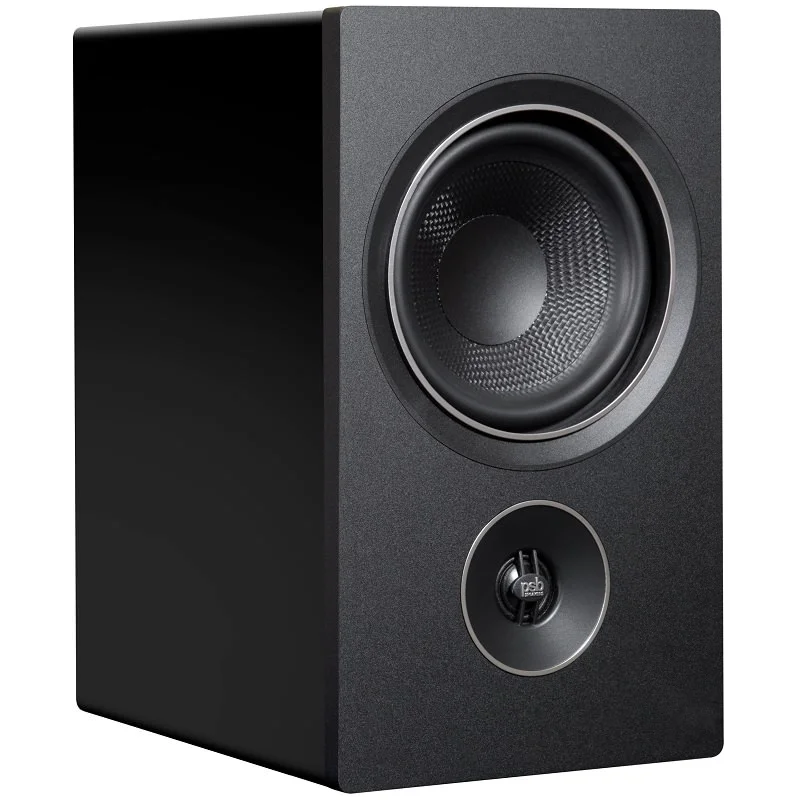 PSB Alpha AM5 Wireless Bluetooth Desktop Bookshelf Speakers (with Phono Built-in) - Matte Black