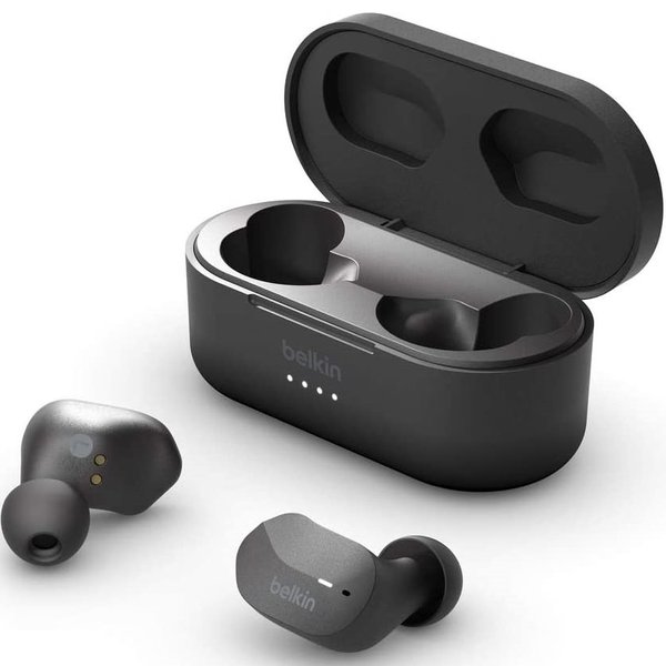 Belkin SoundForm True Wireless Bluetooth In-Ear Earphone with Mic - Black Belkin SoundForm True Wireless Bluetooth In-Ear Earphone with Mic - Black