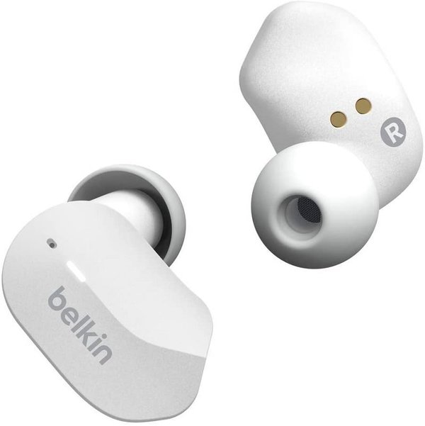 Belkin SoundForm True Wireless Bluetooth In-Ear Earphone with Mic - White Belkin SoundForm True Wireless Bluetooth In-Ear Earphone with Mic - White