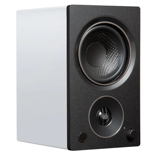 PSB Alpha AM3 Wireless Bluetooth Desktop Bookshelf Speakers (with Phono Built-in) - Matte White