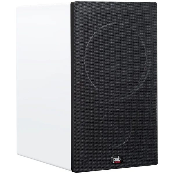 PSB Alpha AM5 Wireless Bluetooth Desktop Bookshelf Speakers (with Phono Built-in) - Matte White