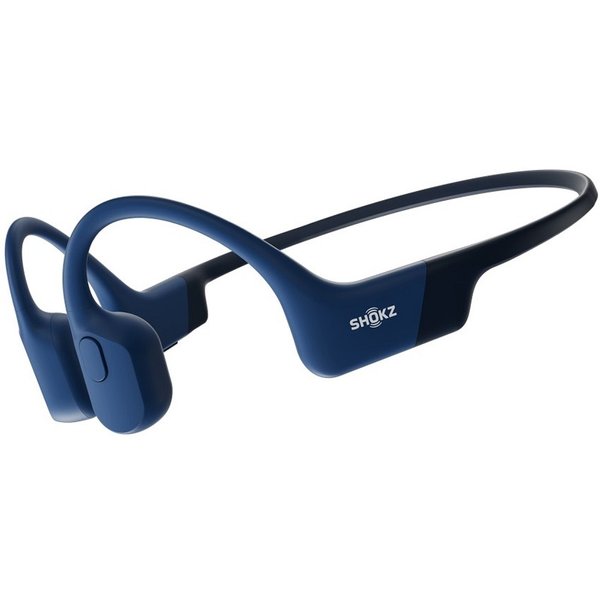 Shokz OpenRun Waterproof Wireless Bluetooth Bone Conduction Headphone with Mic - Blue