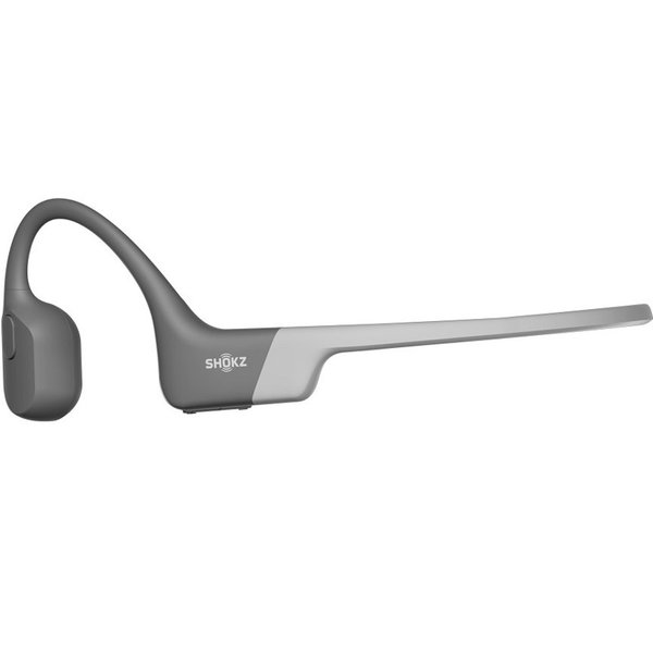 Shokz OpenRun Waterproof Wireless Bluetooth Bone Conduction Headphone with Mic - Grey