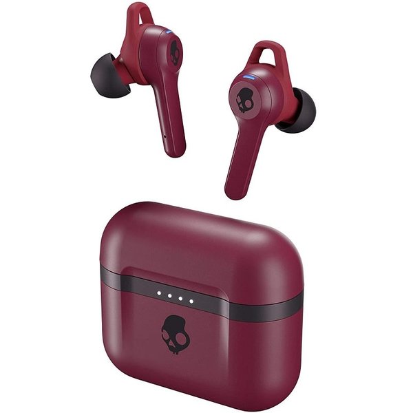Skullcandy Indy Evo True Wireless Bluetooth In-Ear Earphone with Mic - Deep Red