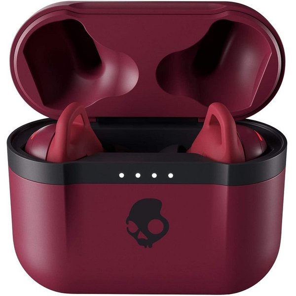 Skullcandy Indy Evo True Wireless Bluetooth In-Ear Earphone with Mic - Deep Red