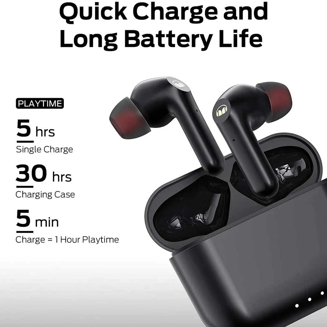 Monster Clarity 6.0 True Wireless Bluetooth Noise-Cancelling In-Ear Earphone with Mic - White