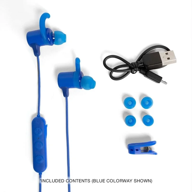Skullcandy Jib+ Active Wireless Bluetooth In-Ear Earphone with Mic - Blue
