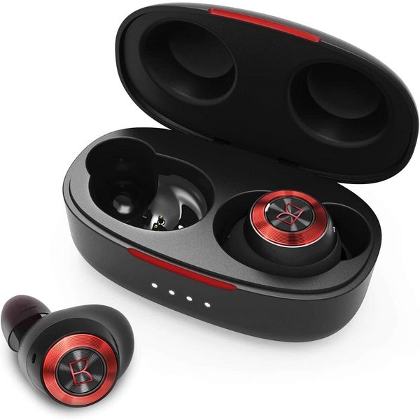 Monster Achieve 100 AirLinks True Wireless Bluetooth In-Ear Earphone with Mic - Black/Red Monster Achieve 100 AirLinks True Wireless Bluetooth In-Ear Earphone with Mic - Black/Red