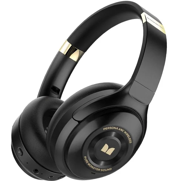 Monster Persona Wireless Bluetooth Active Noise-Cancelling Over-Ear Headphone with Mic