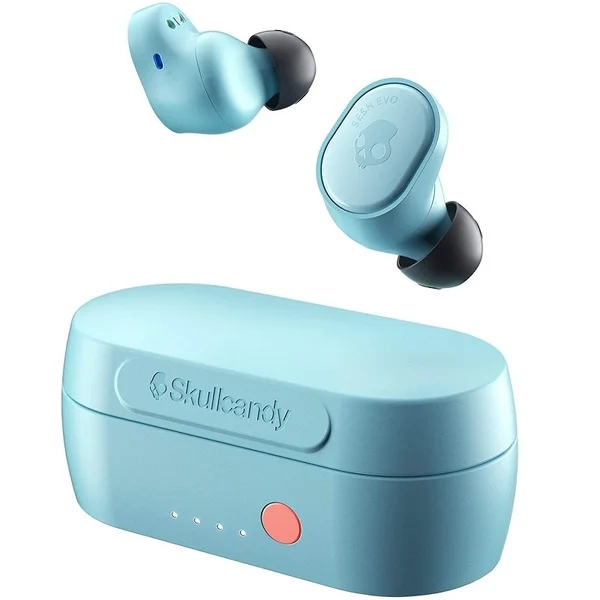 Skullcandy Sesh Evo True Wireless Bluetooth In-Ear Earphone with Mic - Bleached Blue
