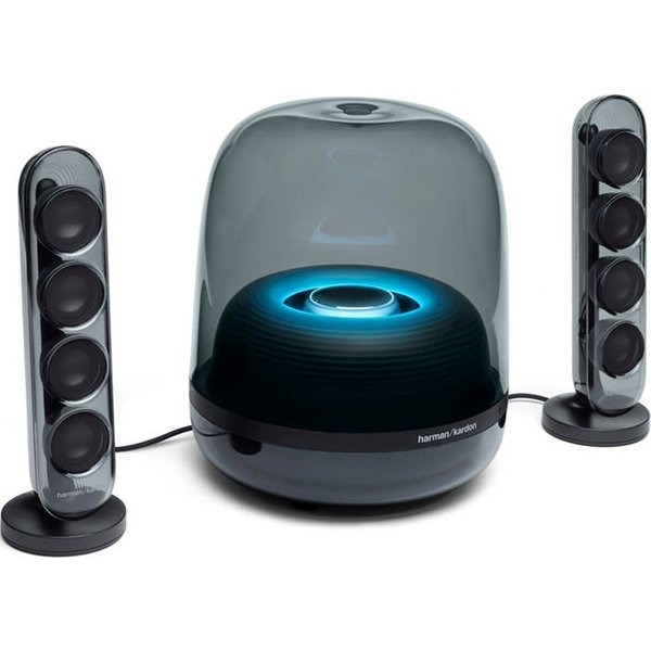Harman Kardon SoundSticks 4 Wireless Bluetooth 2.1 Desktop Speaker System - Black Harman Kardon SoundSticks 4 Wireless Bluetooth 2.1 Desktop Speaker System - Black