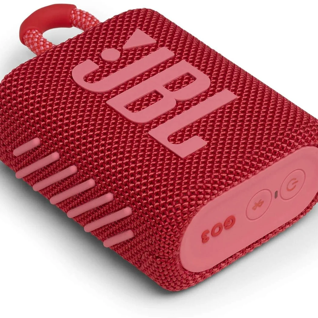 JBL GO 3 Wireless Bluetooth Portable Speaker - Red