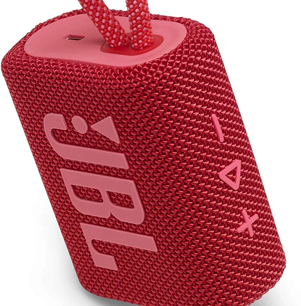 JBL GO 3 Wireless Bluetooth Portable Speaker - Red