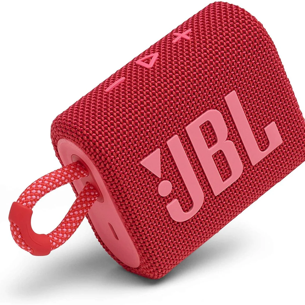 JBL GO 3 Wireless Bluetooth Portable Speaker - Red