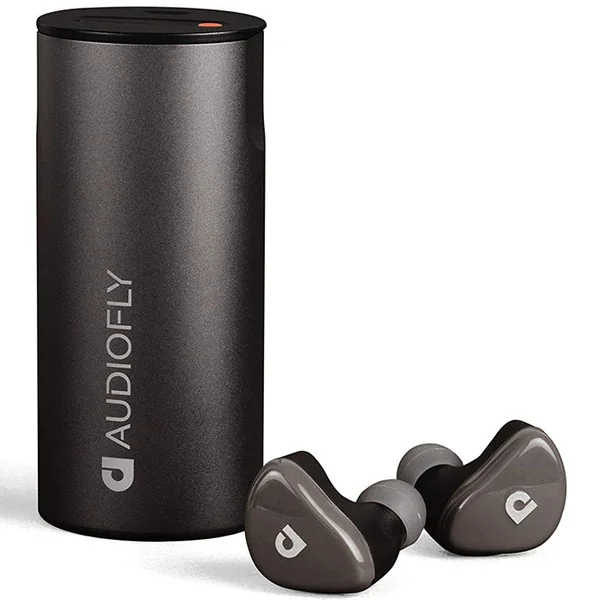 Audiofly AFT2 True Wireless Bluetooth Noise-Cancelling In-Ear Earphone with Mic - Granite
