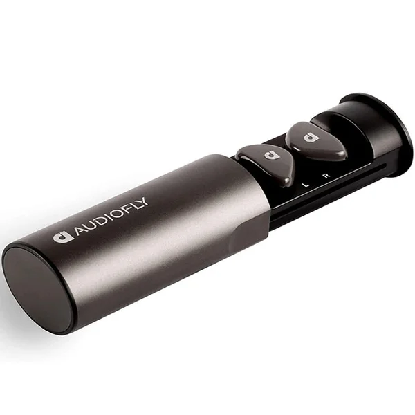 Audiofly AFT2 True Wireless Bluetooth Noise-Cancelling In-Ear Earphone with Mic - Granite