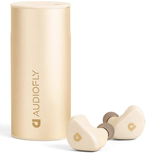 Audiofly AFT2 True Wireless Bluetooth Noise-Cancelling In-Ear Earphone with Mic - Sand