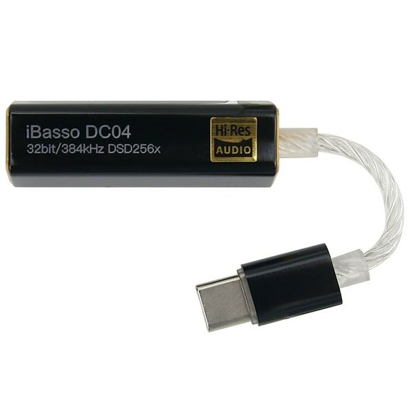 iBasso DC04 Type-C to 4.4mm Balanced USB DAC & Amplifier Cable Dongle - Black iBasso DC04 Type-C to 4.4mm Balanced USB DAC & Amplifier Cable Dongle - Black