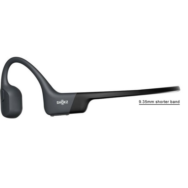 Shokz OpenRun Mini Waterproof Wireless Bluetooth Bone Conduction Headphone with Mic - Black