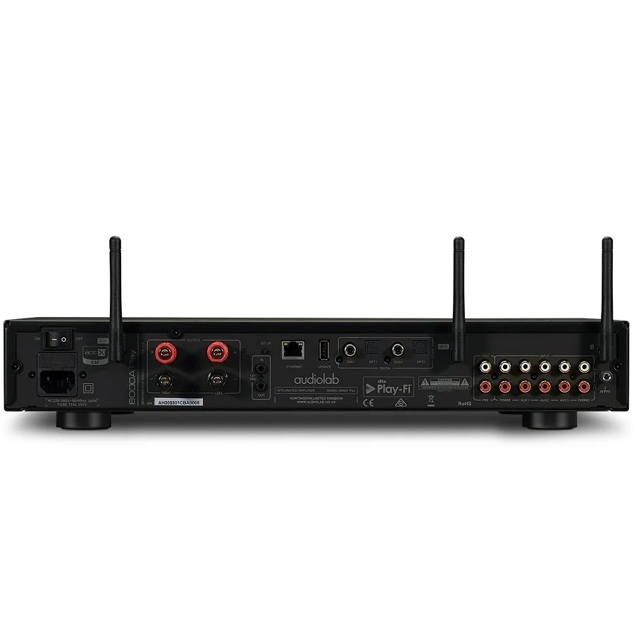 Audiolab 6000A Play Multi-Room Wireless Bluetooth WiFi Network Streamer Hi-Fi Integrated Amplifier Phono Black