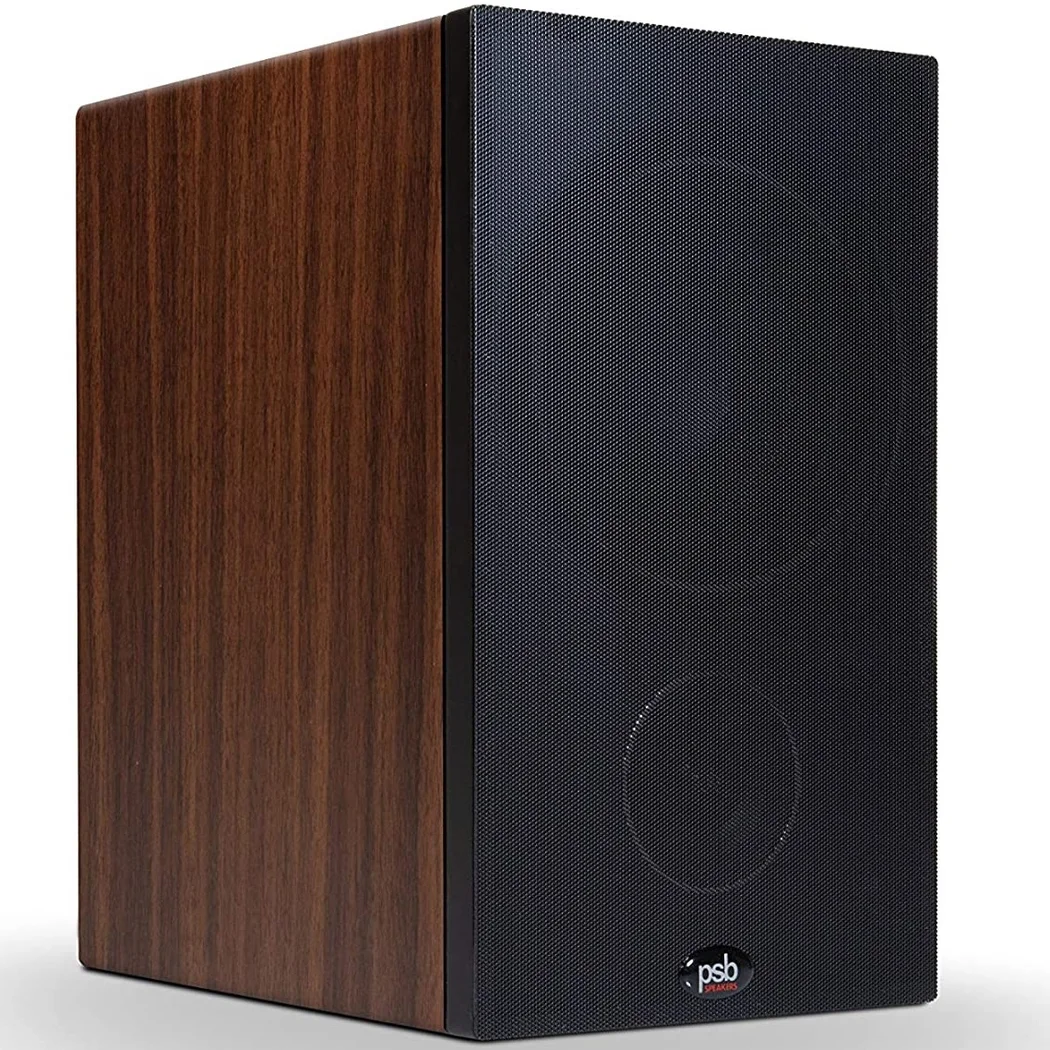 PSB Alpha P3 2-Way Passive Desktop Bookshelf Speakers - Dark Walnut Woodgrain