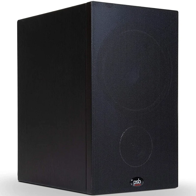 PSB Alpha P5 Passive Bookshelf Speakers Black Ash Woodgrain