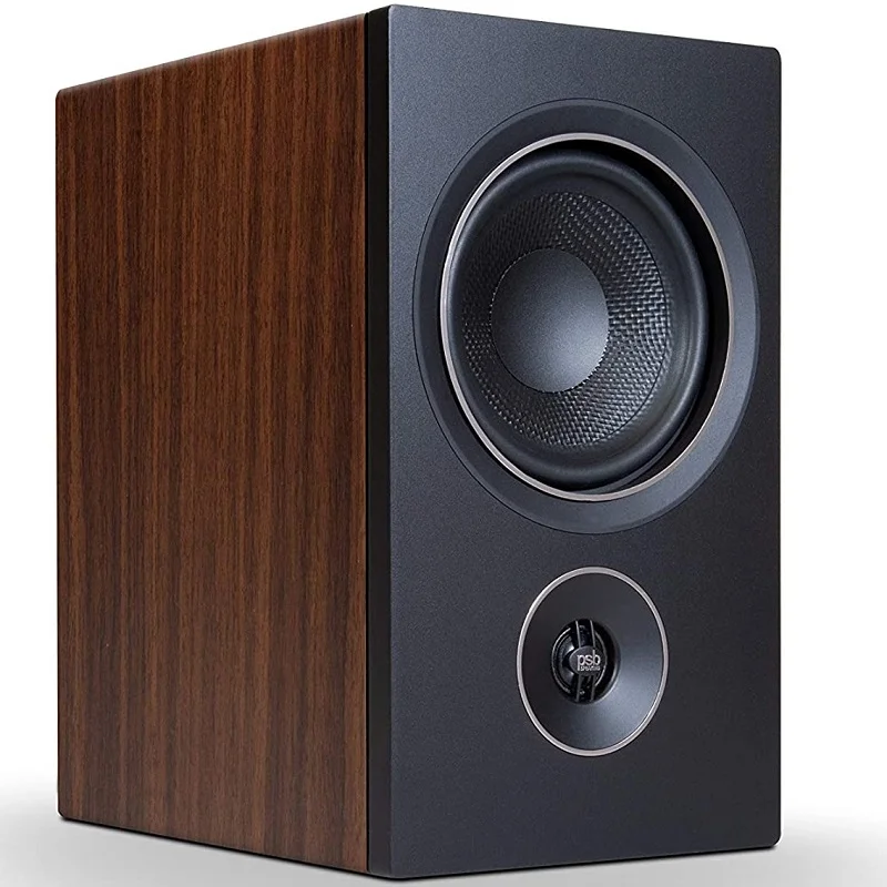 PSB Alpha P5 2-Way Passive Desktop Bookshelf Speakers Walnut