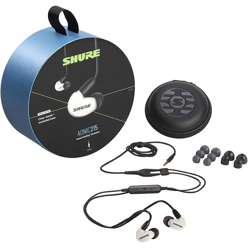 Shure AONIC 215 Wired In-Ear Earphone with Mic - White