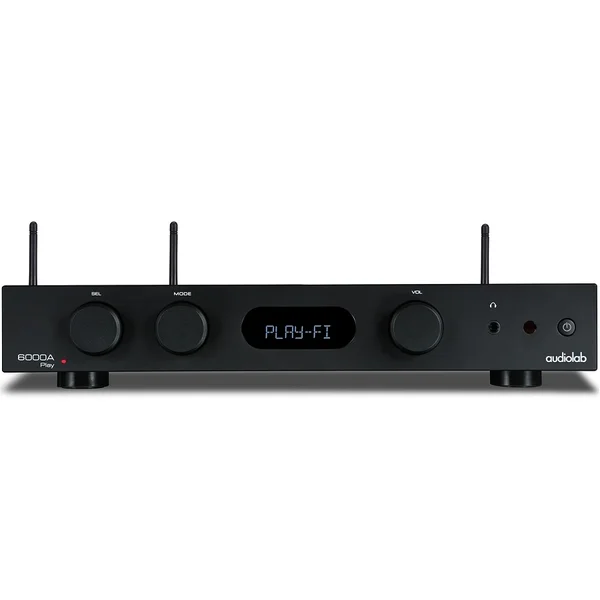 Audiolab 6000A Play Multi-Room Wireless Bluetooth/WiFi Network Streamer & Hi-Fi Integrated Amplifier (with Phono) - Black