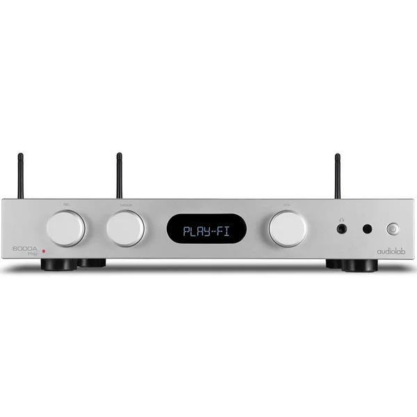Audiolab 6000A Play Multi-Room Wireless Bluetooth/WiFi Network Streamer & Hi-Fi Integrated Amplifier (with Phono) - Silver