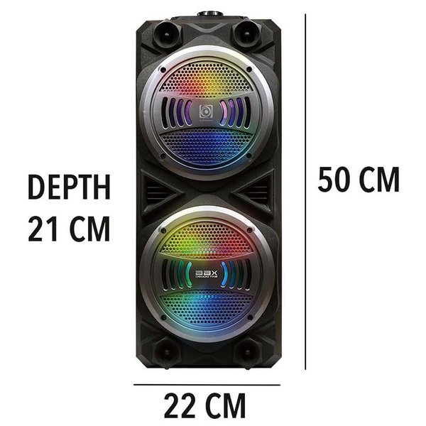 AudioBox BBX D6000 TWS Wireless Bluetooth Portable Speaker with Wireless Handheld Microphone & FM Radio