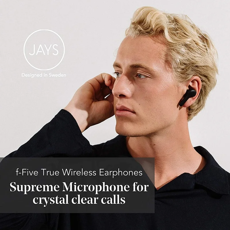 JAYS f-Five True Wireless Bluetooth In-Ear Earphone with Mic